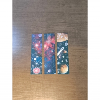 Marcador de Página Cosmos – Kit com 3 uni