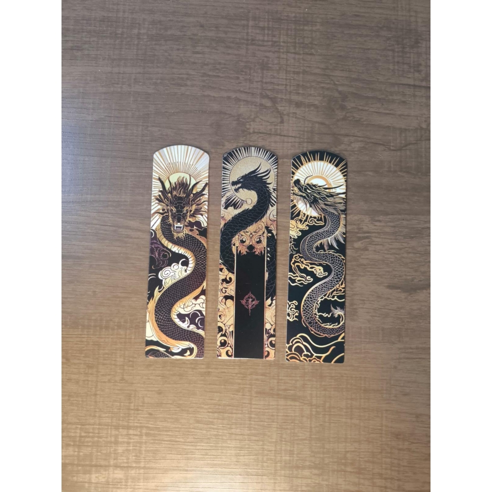 Cartões de Dragões Orientais - Kit com 3