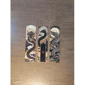 Cartões de Dragões Orientais - Kit com 3