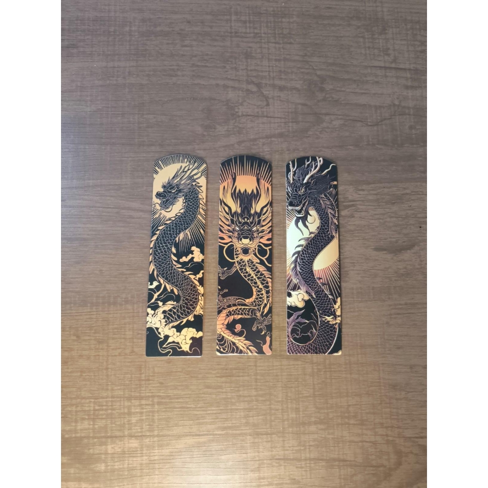 Cartões de Dragões Orientais - Kit com 3