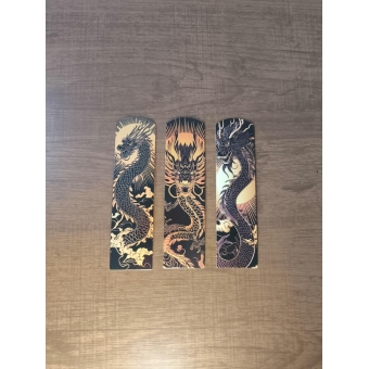 Cartões de Dragões Orientais - Kit com 3